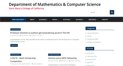 Desktop Screenshot of math.stmarys-ca.edu