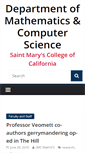 Mobile Screenshot of math.stmarys-ca.edu