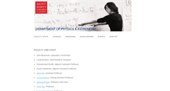 Desktop Screenshot of physics.stmarys-ca.edu